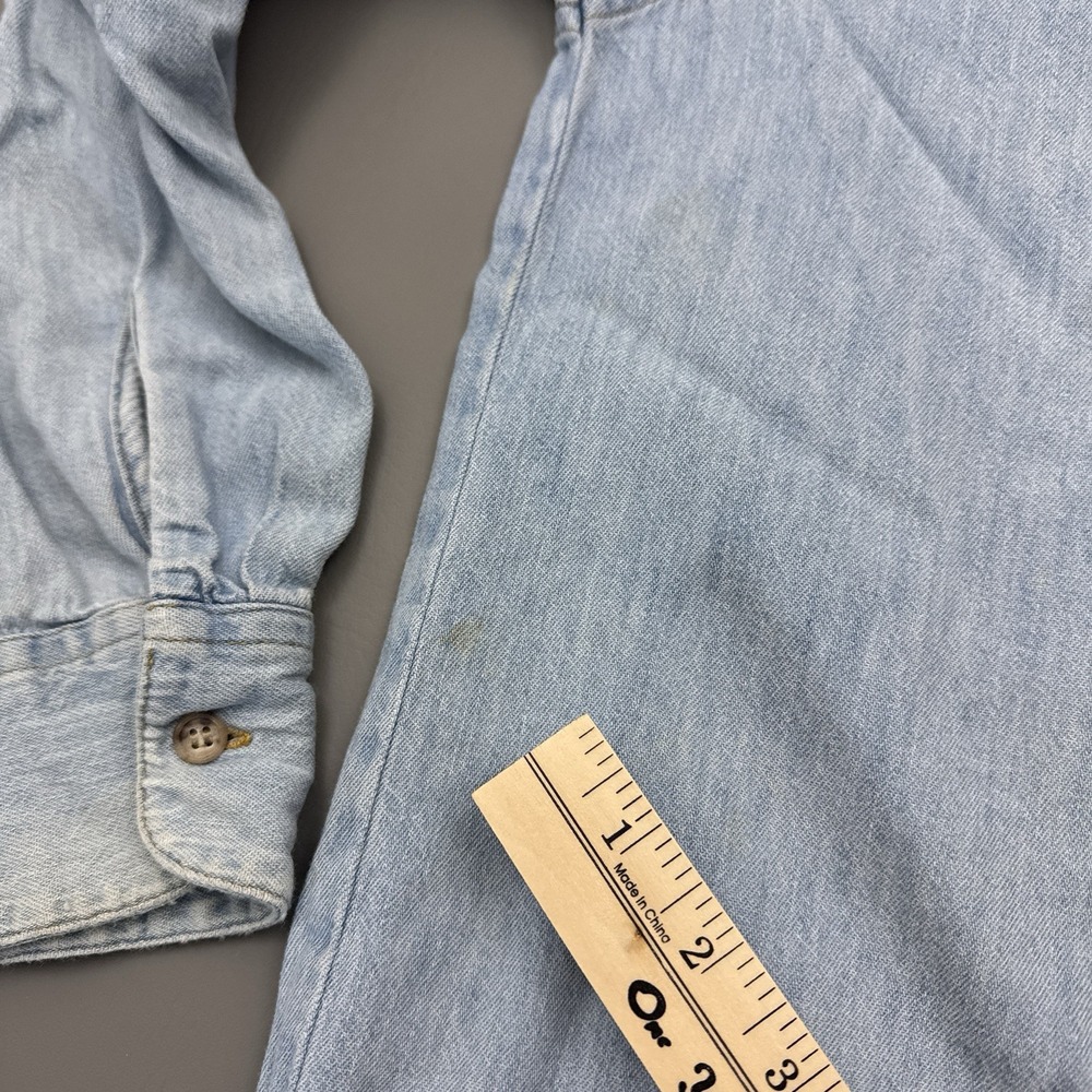 Vintage Guess Denim Jean Button Shirt - Picture 7 of 8